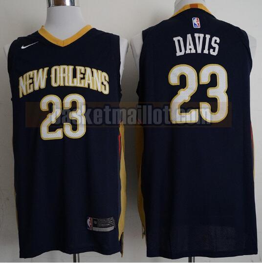 Maillot nba New Orleans Pelicans Basketball Homme Anthony Davis 23 Noir