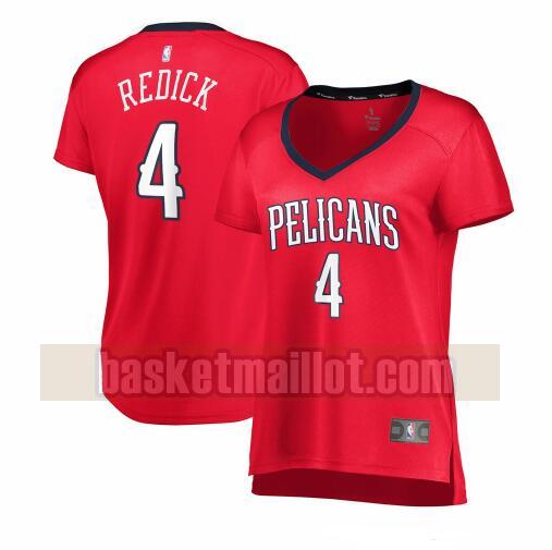 Maillot nba New Orleans Pelicans statement edition Femme JJ Redick 4 Rouge