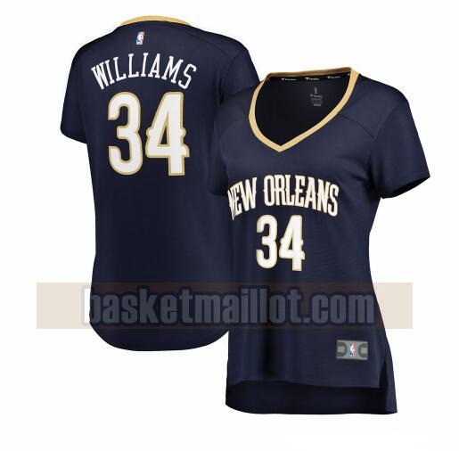 Maillot nba New Orleans Pelicans statement edition Femme Zylan Cheatham 34 Rouge