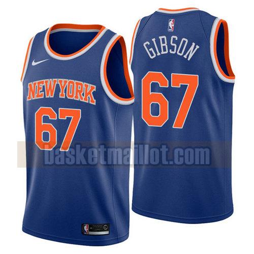 Maillot nba New York Knicks 2018-19 Homme Taj Gibson 67 Bleu