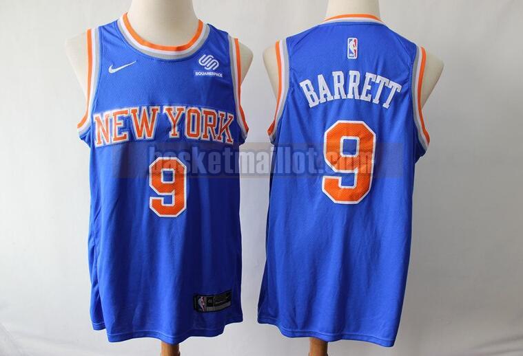 Maillot nba New York Knicks 2019 Homme R.J. Barrett 9 Bleu