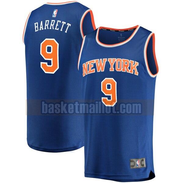 Maillot nba New York Knicks 2019 icon edition Homme R.J. Barrett 9 Bleu
