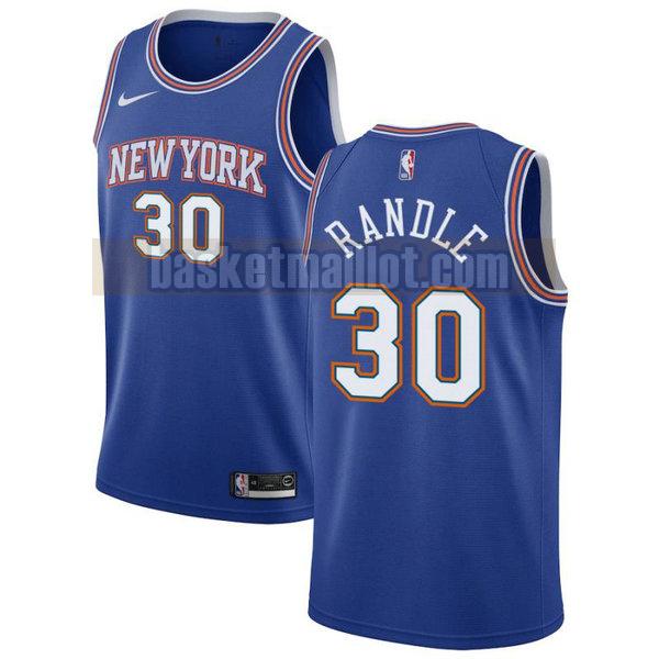 Maillot nba New York Knicks 2020-21 saison déclaration Homme Julius Randle 30 Bleu