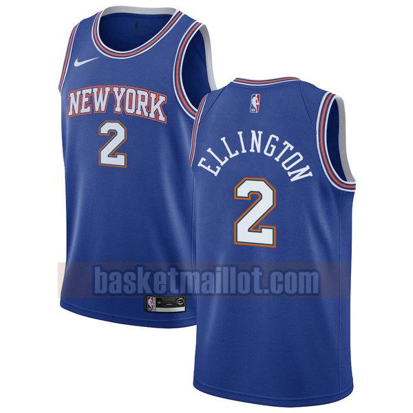 Maillot nba New York Knicks 2020-21 saison déclaration Homme Wayne Ellington 2 Bleu