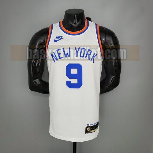 Maillot nba New York Knicks 75e anniversaire Homme BARRETT 9 blanc