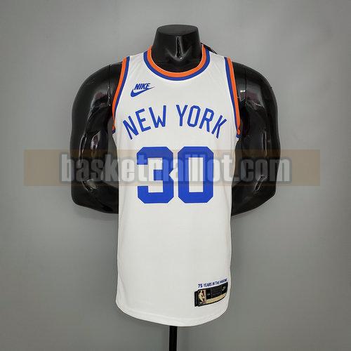 Maillot nba New York Knicks 75e anniversaire Homme RANDLE 30 blanc