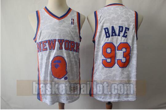 Maillot nba New York Knicks Basketball Homme APE Jointly 93 gris