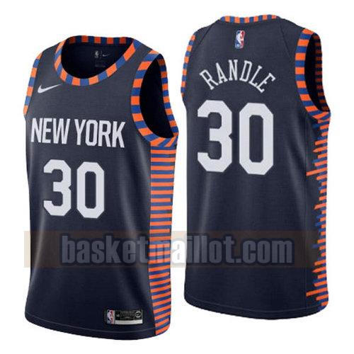 Maillot nba New York Knicks Ville 2019 Homme Julius Randle 30 Bleu