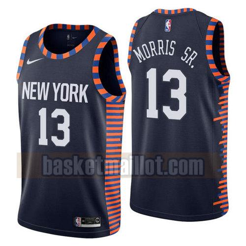 Maillot nba New York Knicks Ville 2019 Homme Marcus Morris 13 Bleu