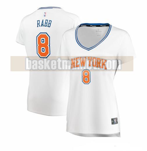 Maillot nba New York Knicks association edition Femme Ivan Rabb 8 Blanc