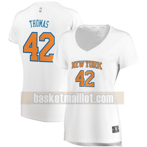 Maillot nba New York Knicks association edition Femme Lance Thomas 42 Blanc