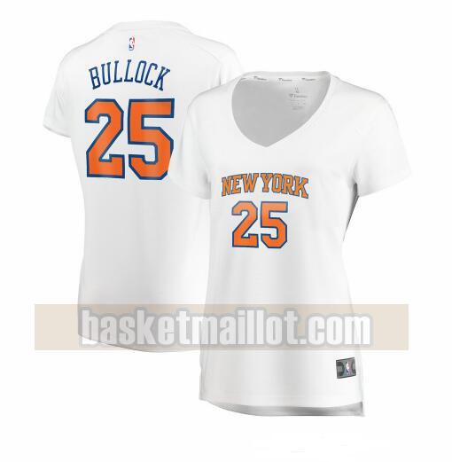 Maillot nba New York Knicks association edition Femme Reggie Bullock 25 Blanc