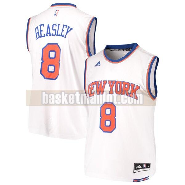 Maillot nba New York Knicks domicile Réplique Homme Michael Beasley 8 Blanc