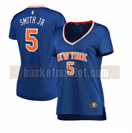 Maillot nba New York Knicks icon edition Femme Dennis Smith Jr. 5 Bleu