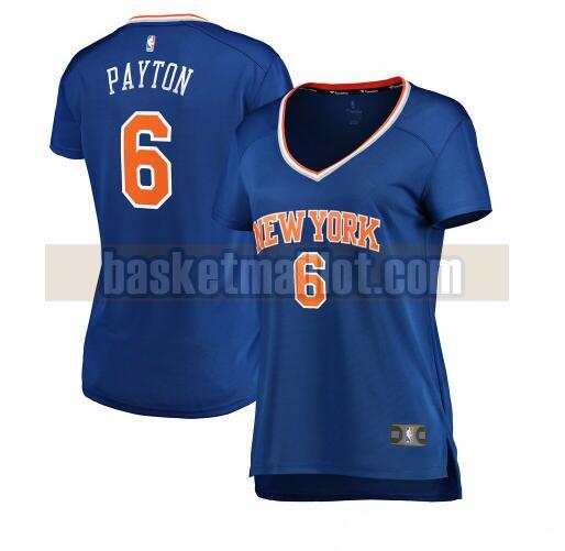 Maillot nba New York Knicks icon edition Femme Elfrid Payton 6 Bleu