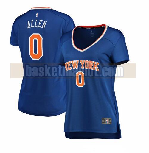 Maillot nba New York Knicks icon edition Femme Kadeem Allen 0 Bleu