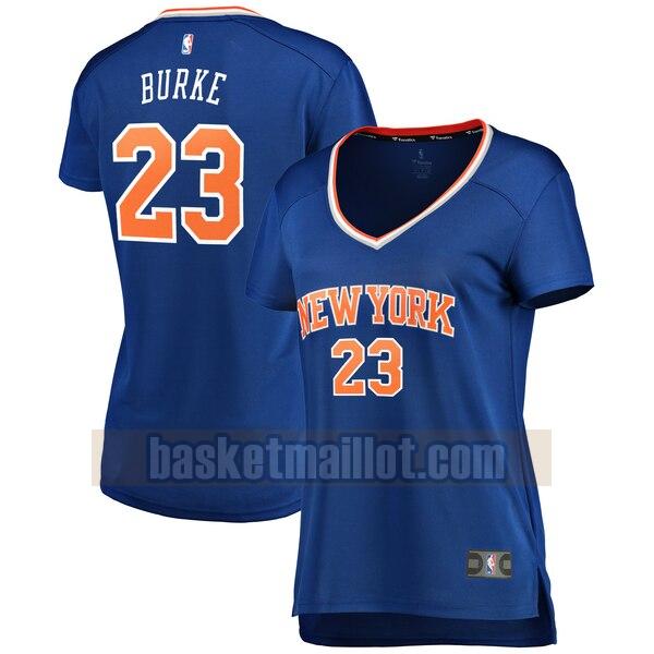 Maillot nba New York Knicks icon edition Femme Trey Burke 23 Bleu