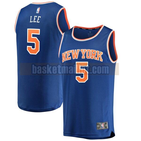 Maillot nba New York Knicks icon edition Homme Courtney Lee 5 Bleu