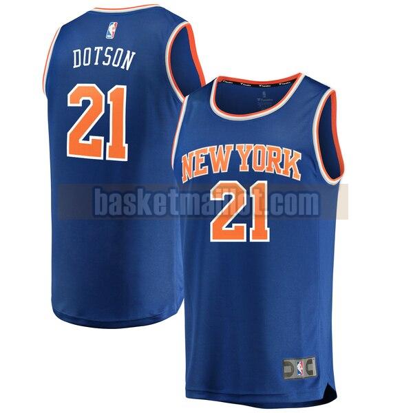 Maillot nba New York Knicks icon edition Homme Damyean Dotson 21 Bleu