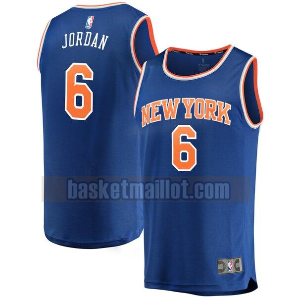 Maillot nba New York Knicks icon edition Homme DeAndre Jordan 6 Bleu