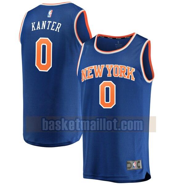Maillot nba New York Knicks icon edition Homme Enes Kanter 0 Bleu