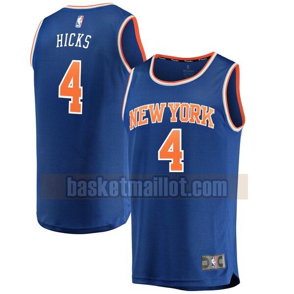Maillot nba New York Knicks icon edition Homme Isaiah Hicks 4 Bleu