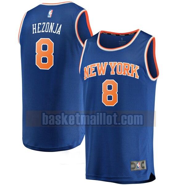 Maillot nba New York Knicks icon edition Homme Mario Hezonja 8 Bleu