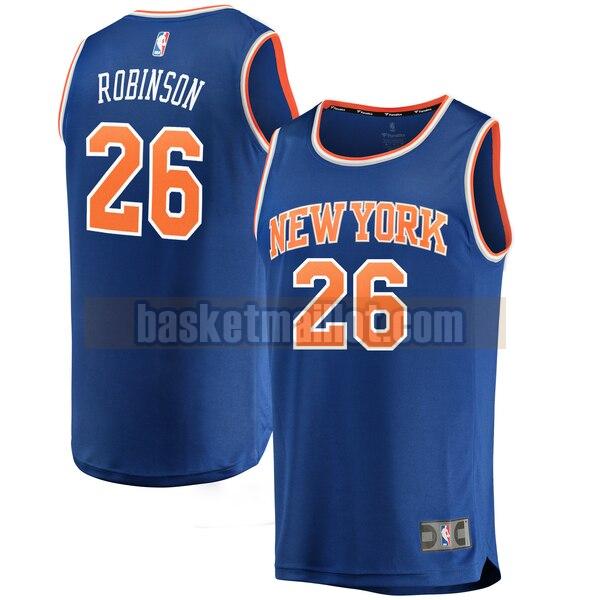 Maillot nba New York Knicks icon edition Homme Mitchell Robinson 26 Bleu
