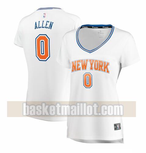 Maillot nba New York Knicks statement edition Femme Kadeem Allen 0 Blanc