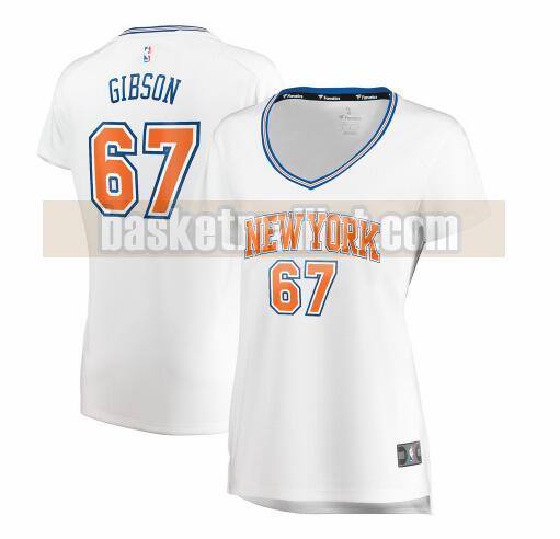 Maillot nba New York Knicks statement edition Femme Taj Gibson 67 Blanc