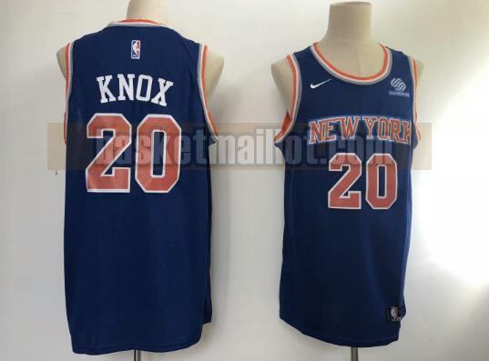 Maillot nba New York Knicks Édition de la ville Homme Kevin Knox 20 Bleu