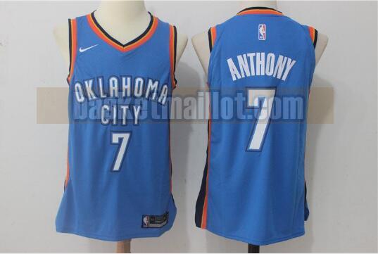 Maillot nba Oklahoma City Thunder Homme Carmelo Anthony 7 Bleu