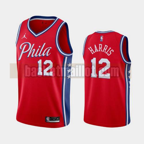 Maillot nba Philadelphia 76ers 2020-21 Statement Homme Tobias Harris 12 Rouge