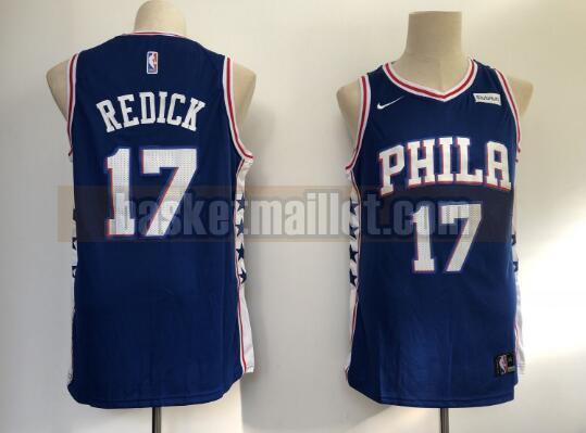 Maillot nba Philadelphia 76ers Basketball Homme JJ Redick 17 Bleu