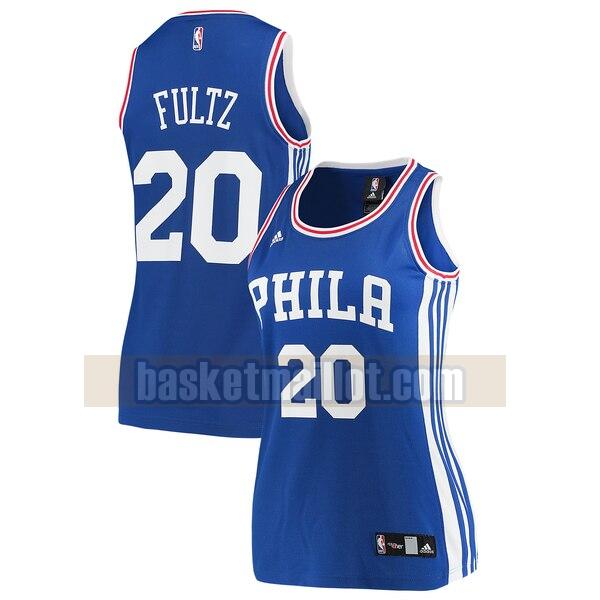 Maillot nba Philadelphia 76ers Réplique Femme Markelle Fultz 20 Bleu