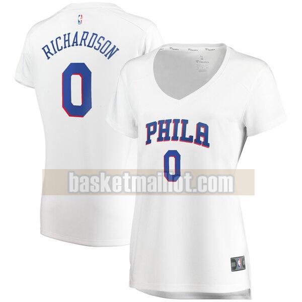 Maillot nba Philadelphia 76ers association edition Femme Josh Richardson 0 Blanc