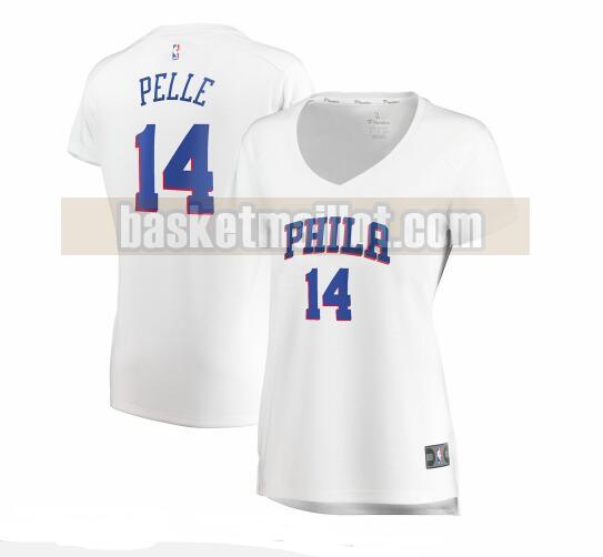 Maillot nba Philadelphia 76ers association edition Femme Norvel Pelle 14 Blanc
