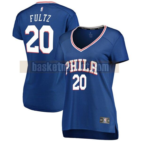 Maillot nba Philadelphia 76ers icon edition Femme Markelle Fultz 20 Bleu