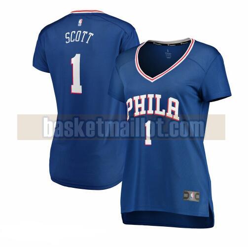 Maillot nba Philadelphia 76ers icon edition Femme Mike Scott 1 Bleu