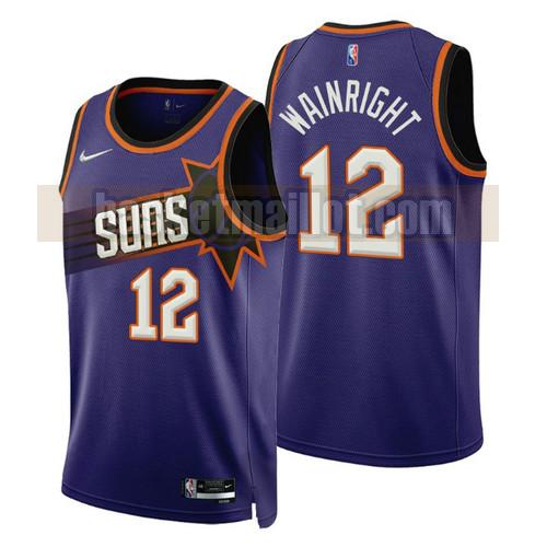 Maillot nba Phoenix Suns 2022-2023 Icon Edition Homme Ishmail Wainright 12 Pourpre