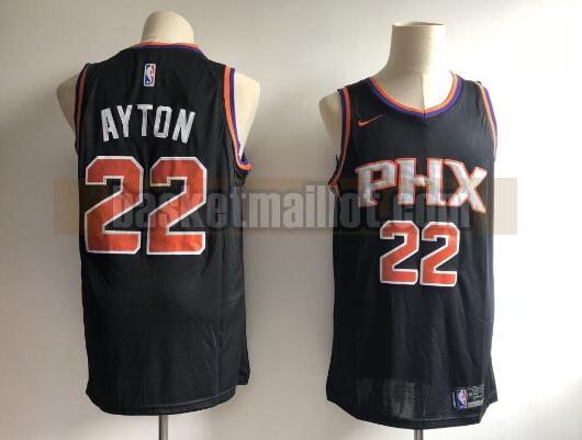 Maillot nba Phoenix Suns Basketball Homme Deandre Ayton 22 Noir