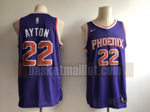 Maillot nba Phoenix Suns Basketball Homme Deandre Ayton 22 Pourpre