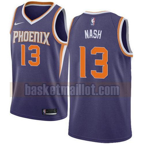 Maillot nba Phoenix Suns Icôneo 2018 Homme Steve Nash 13 porpora