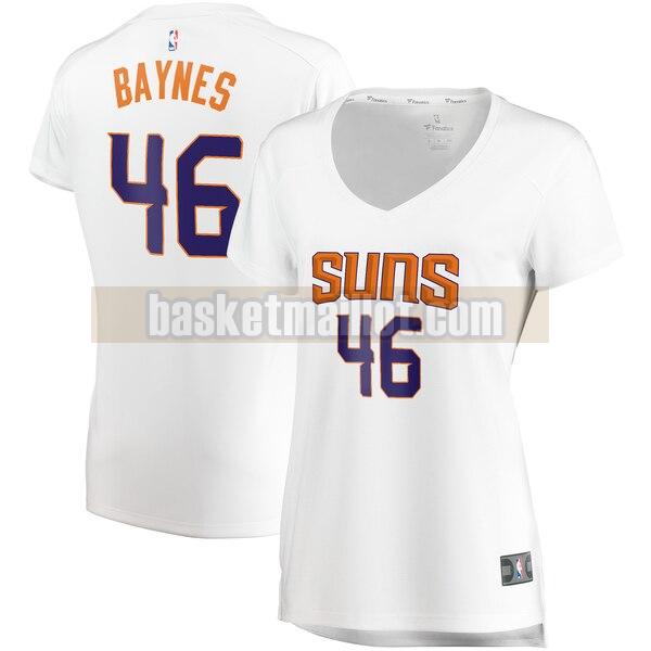 Maillot nba Phoenix Suns association edition Femme Aron Baynes 46 Blanc