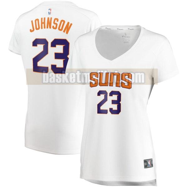 Maillot nba Phoenix Suns association edition Femme Cameron Johnson 23 Blanc