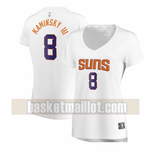 Maillot nba Phoenix Suns association edition Femme Frank Kaminsky III 8 Blanc