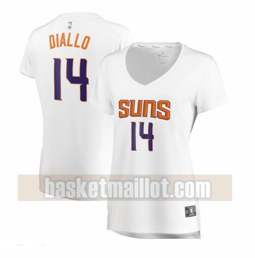 Maillot nba Phoenix Suns association edition Femme Jevon Carter 14 Blanc