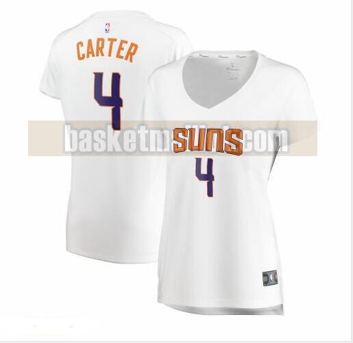 Maillot nba Phoenix Suns association edition Femme Jevon Carter 4 Blanc