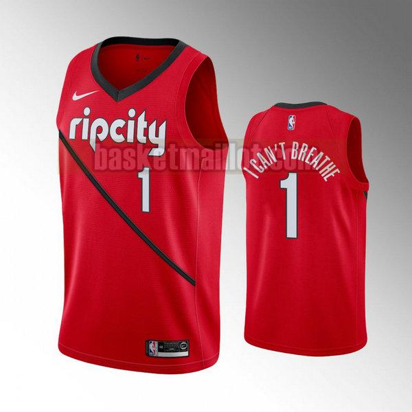 Maillot nba Portland Trail Blazers 2019-2020 Homme Anfernee Simons 1 Rouge