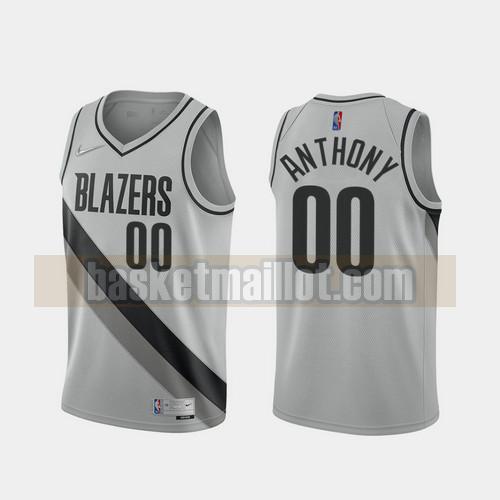 Maillot nba Portland Trail Blazers 2020-21 Earned Edition Homme Carmelo Anthony 0 gris